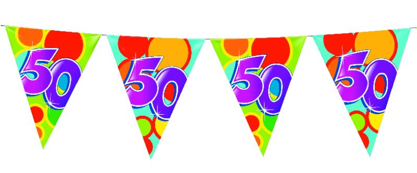 Vlaggenlijn 10 meter 50 jaar