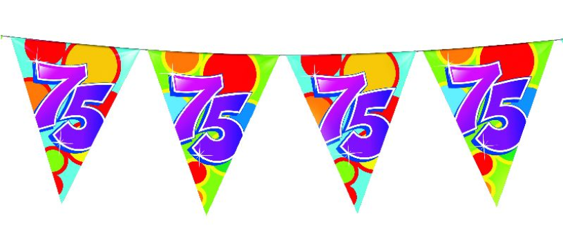 Vlaggenlijn 10 meter 75 jaar