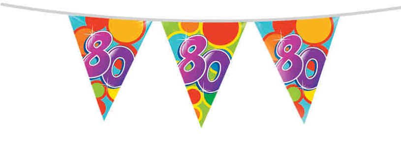 Vlaggenlijn 10 meter 80 jaar