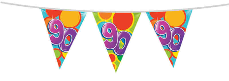 Vlaggenlijn 10 meter 90 jaar