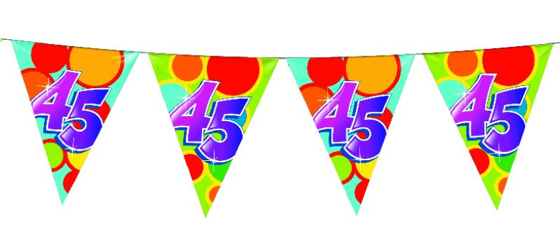 Vlaggenlijn 10 meter 45 jaar