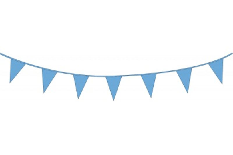 Vlaggenlijn 10 meter middenblauw