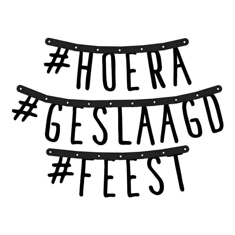 Letterguirlande geslaagd