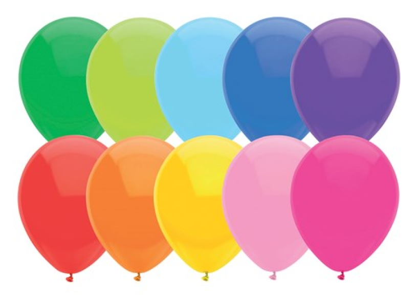 Ballonnen 30cm uni assorti - 100 stuks