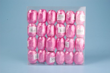 Krullint 20mx5mm hard roze 24 stuks