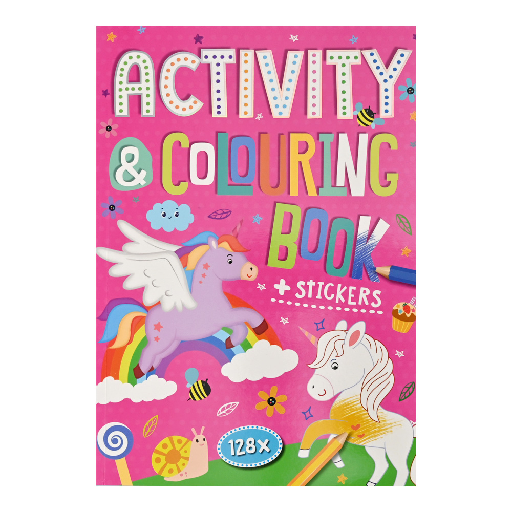 Kleur en Activiteiten boek 128 pagina's assorti