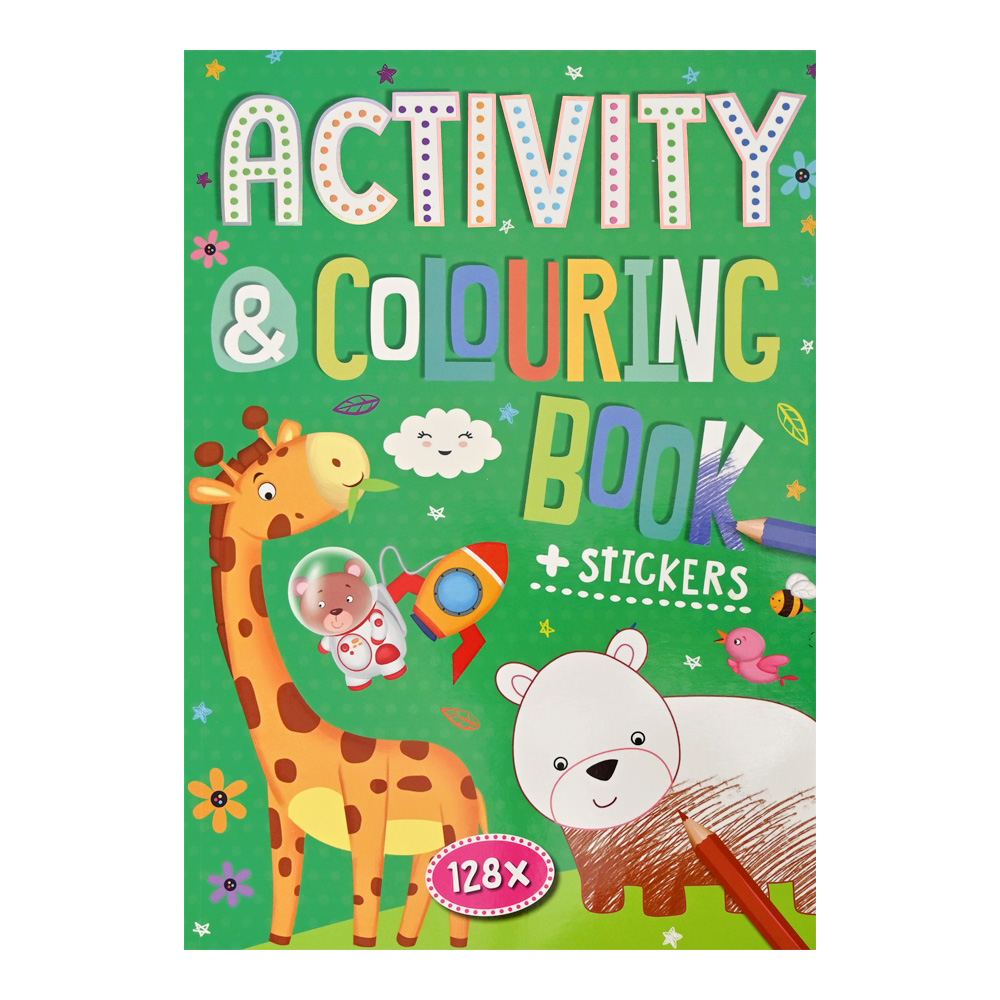 Kleur en Activiteiten boek 128 pagina's assorti