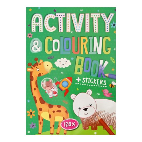 Kleur en Activiteiten boek 128 pagina's assorti