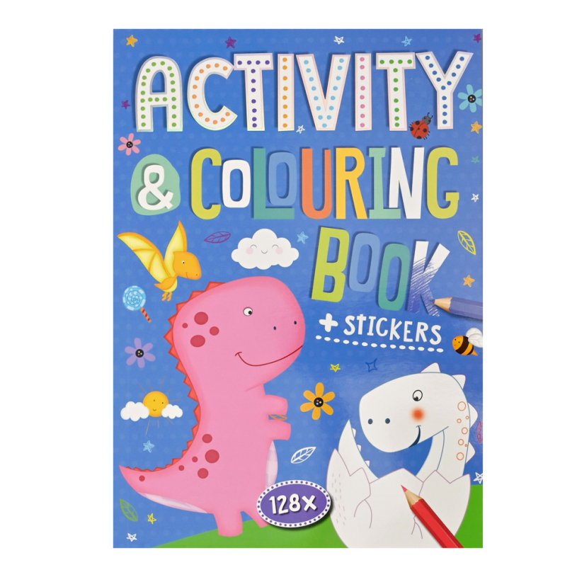 Kleur en Activiteiten boek 128 pagina's assorti