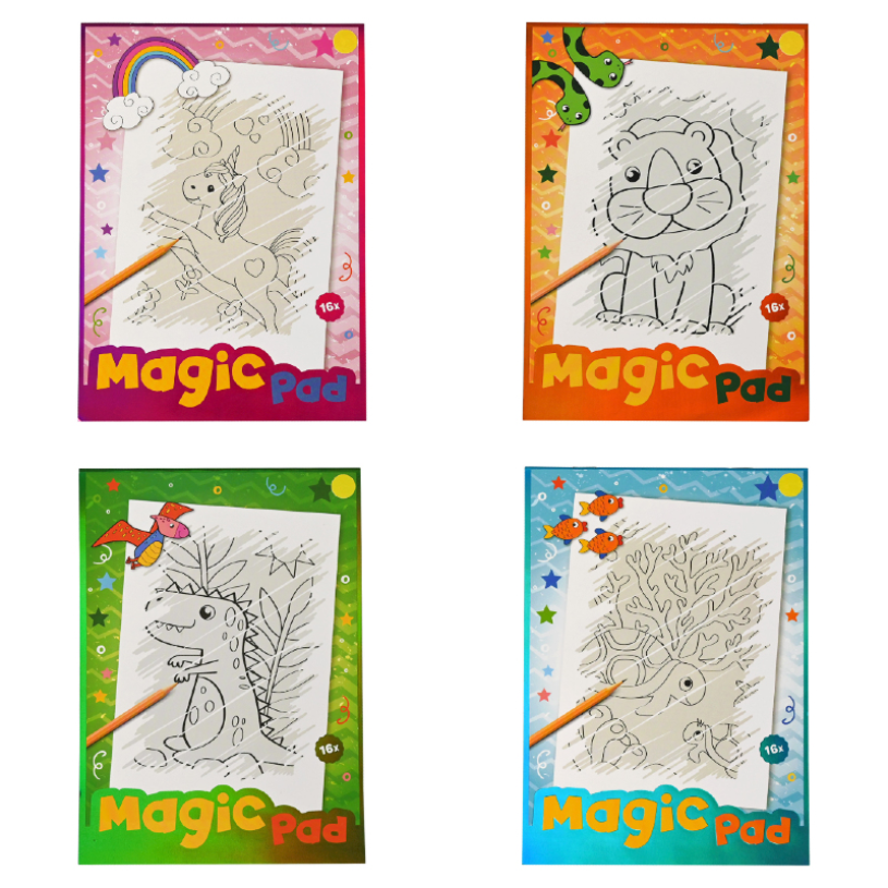 Tover Krasblok 4 assorti