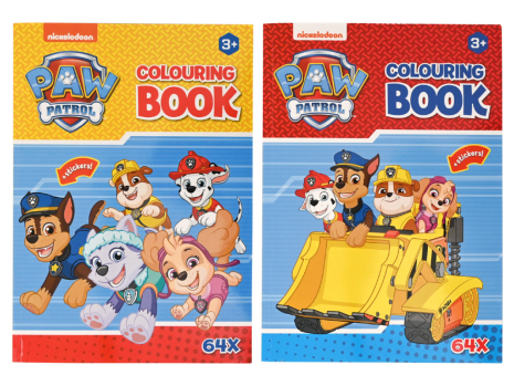 Paw Patrol Kleur en stickerboek 64 pagina's