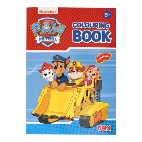 Paw Patrol Kleur en stickerboek 64 pagina's