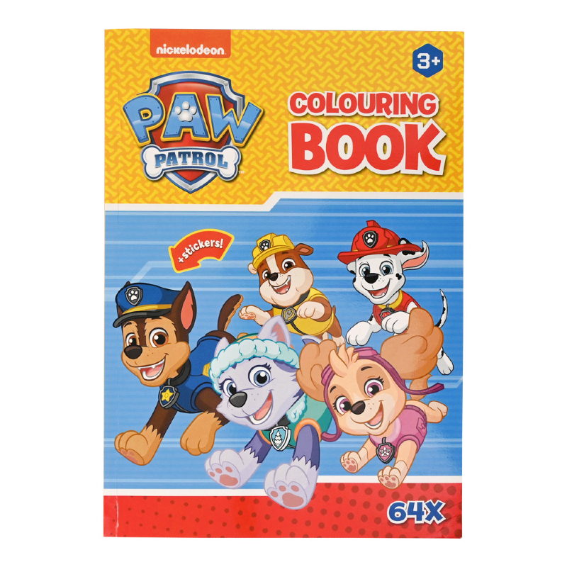 Paw Patrol Kleur en stickerboek 64 pagina's