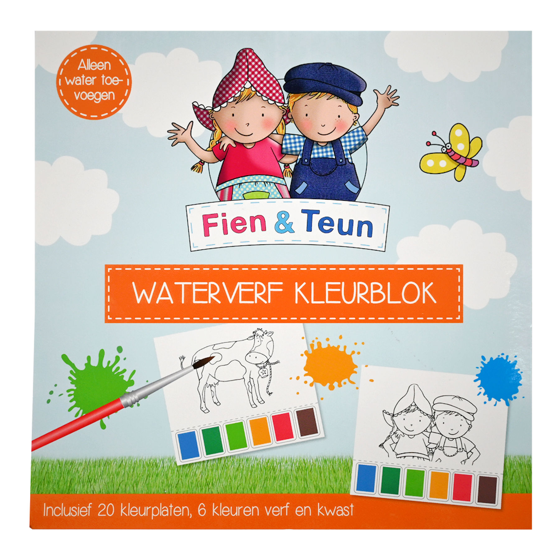 Fien en teun Waterverf Kleurboek
