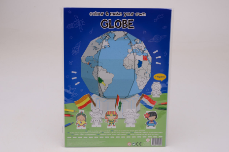 Kleur en maak je eigen wereldbol