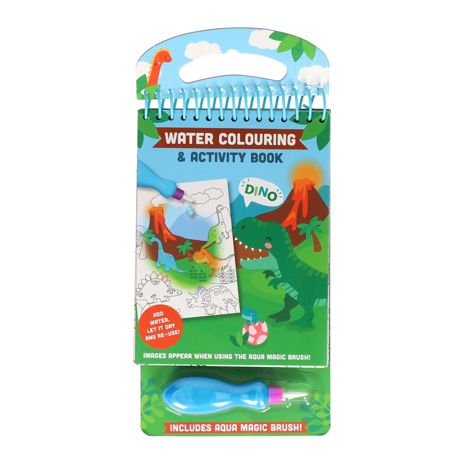 Magisch water kleur en activiteitenblok - Dino