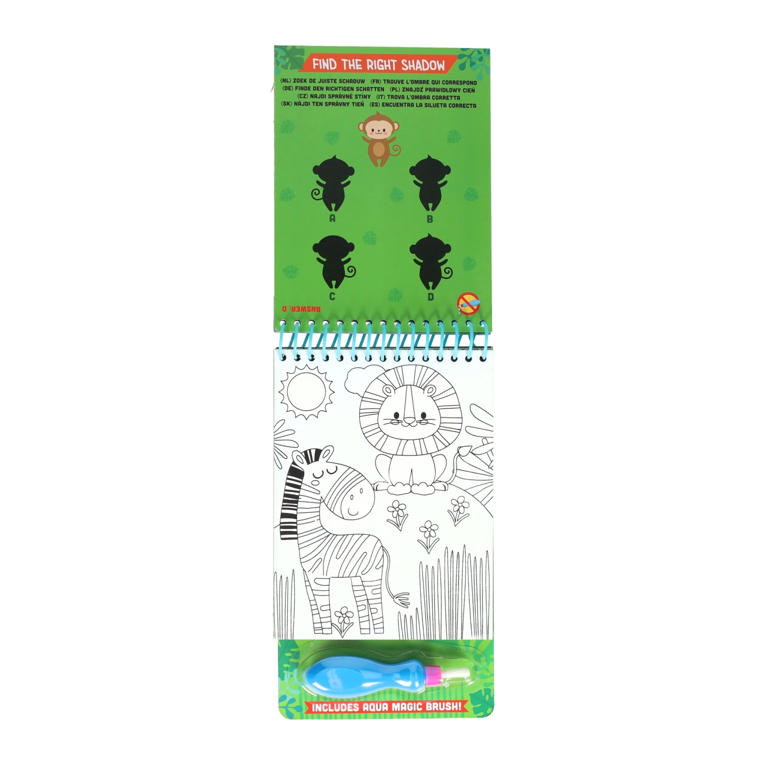 Magisch water kleur en activiteitenblok - Jungle