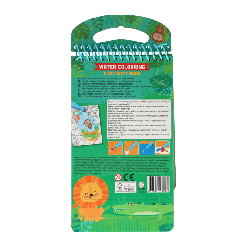 Magisch water kleur en activiteitenblok - Jungle