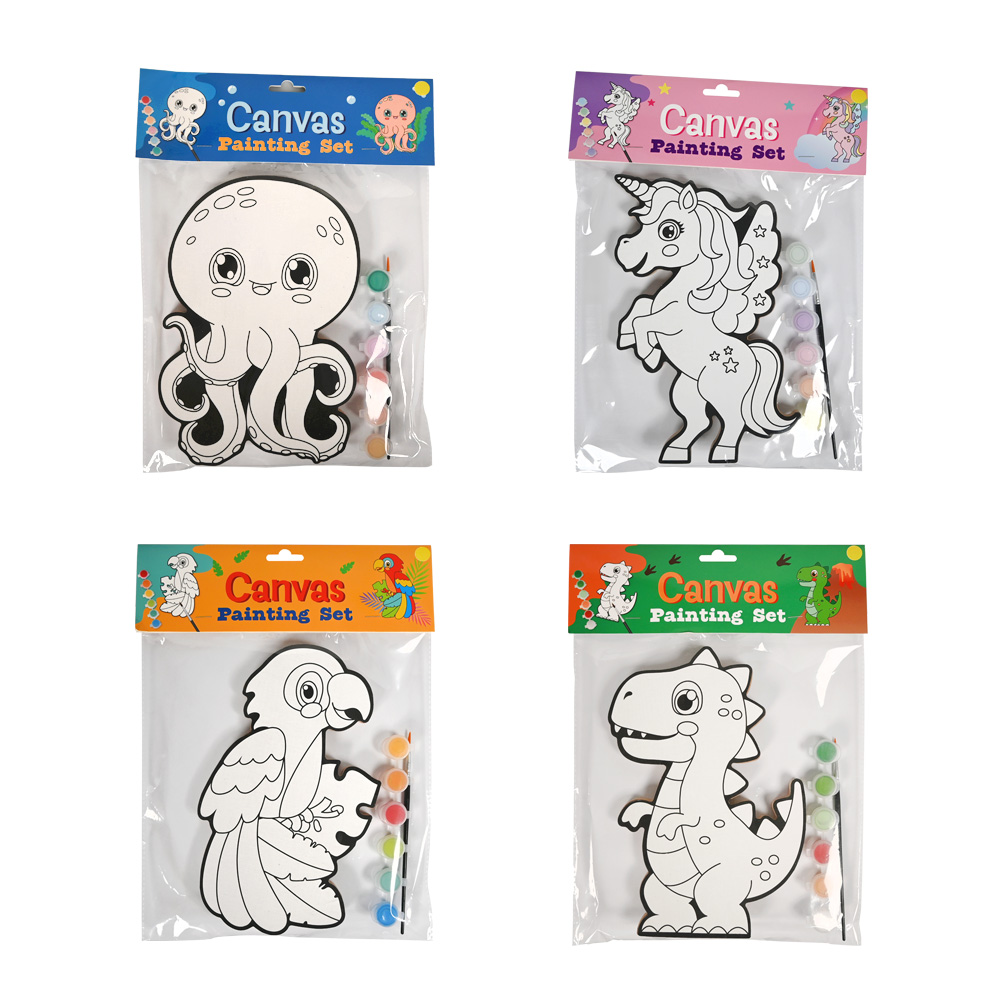 Schilder je eigen canvas dieren assorti