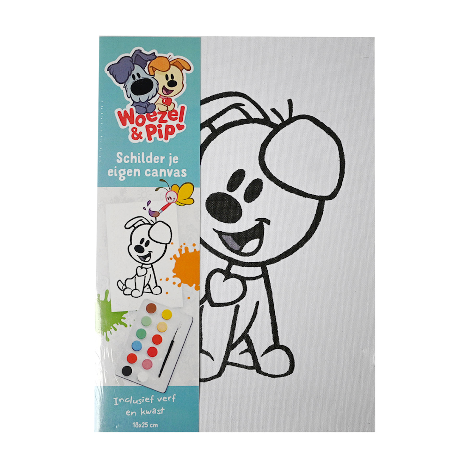 Woezel en Pip Canvas schilderset