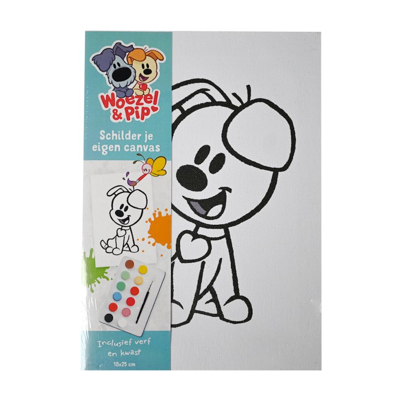 Woezel en Pip Canvas schilderset