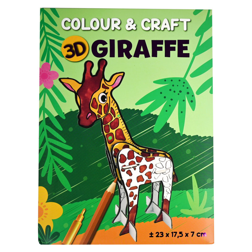 Kleur en aak je eigen dier 3D assori
