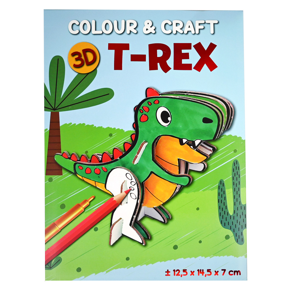 Kleur en aak je eigen dier 3D assori