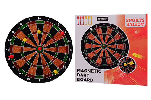 Sports Active magnetisch dartbord met 6 darts