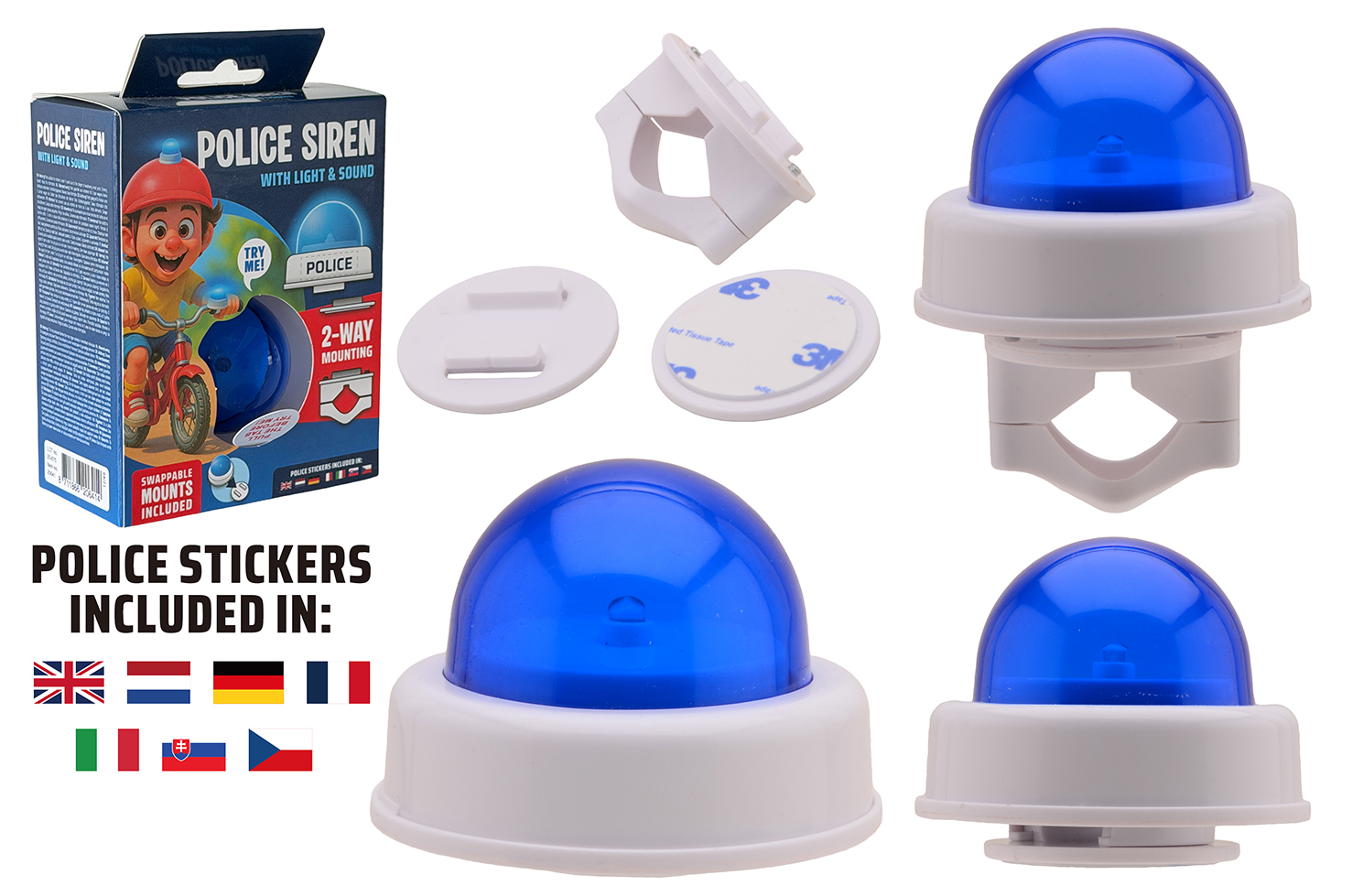 Bike Fun Politie sirene deluxe