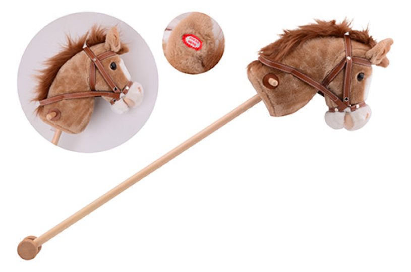 Happy World stokpaard, 3 kleuren assorti