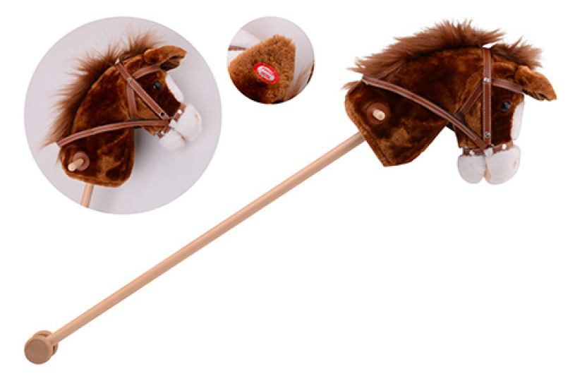 Happy World stokpaard, 3 kleuren assorti