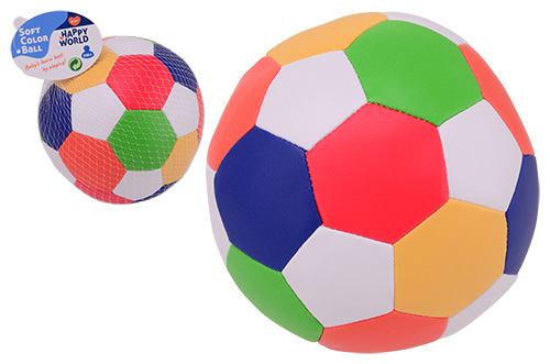 Happy World zachte bal multi color 15 cm