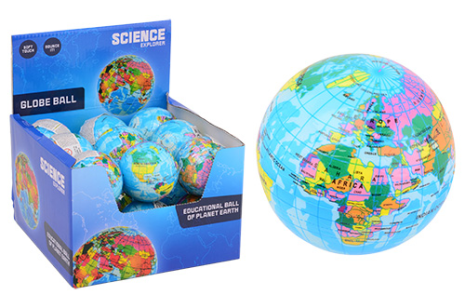 Science Explorer Globe ball soft in display dia 75mm