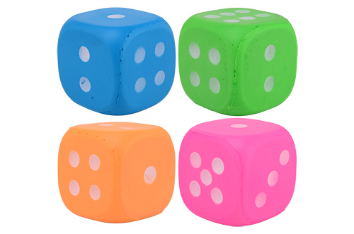 Funtoy EVA dobbelsteen Groot 12cm, 4 assorti