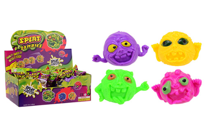 Splat zombie in display 4 assorti