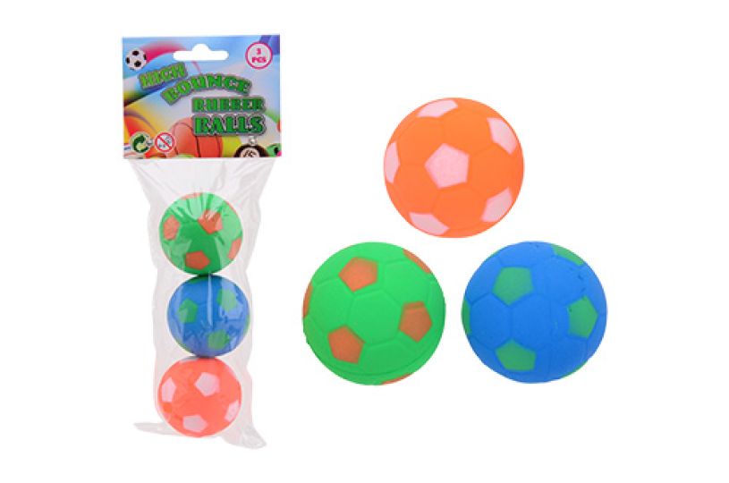 Hi-Bounce ballen 5cm 3 stuks in zak