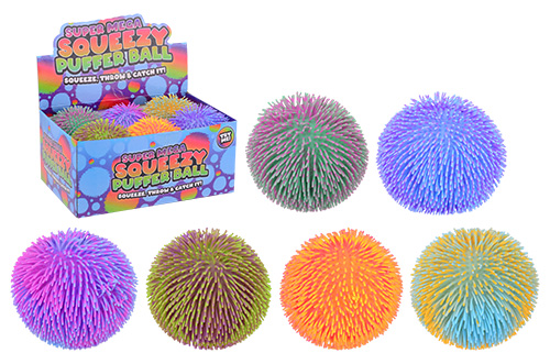 Fluffy bal 23 cm, twee kleurig