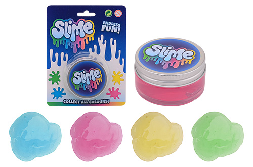 Slijm op kaart 60gr 4 assorti