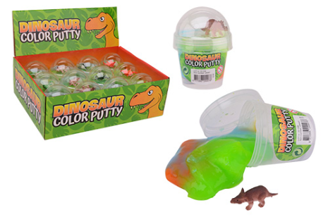 Color Putty met dino figuur assorti