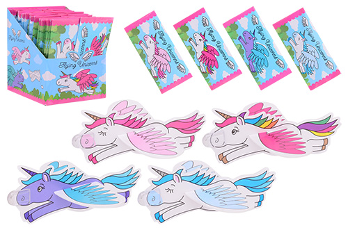 EVA zweefvliegtuigjes Eenhoorn display 4 assorti