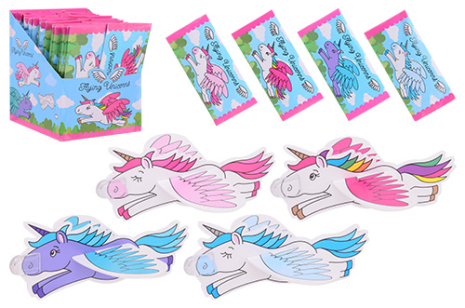 EVA zweefvliegtuigjes Eenhoorn display 4 assorti