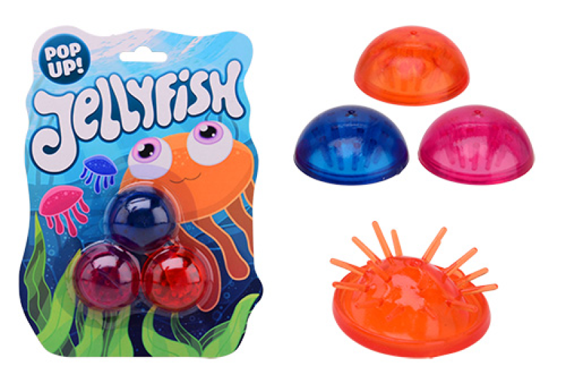 Yellyfish plopschijf 45 mm op kaart 3 stuks
