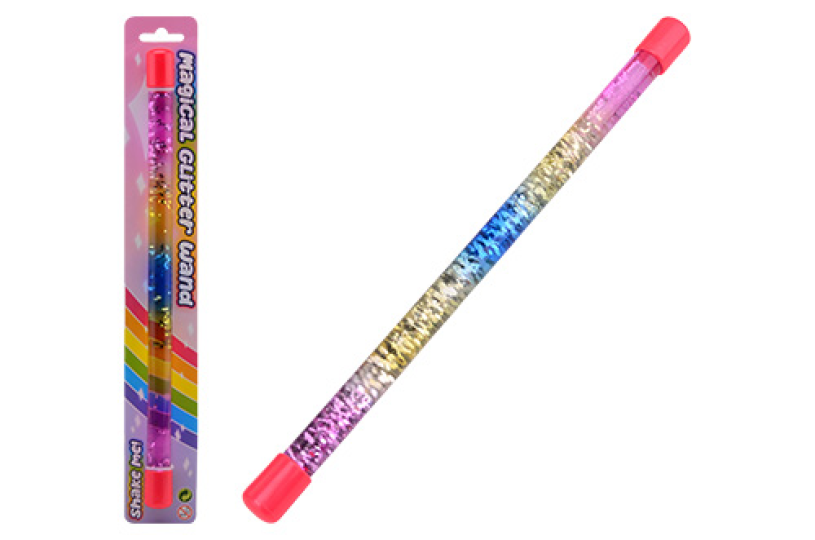 Vloeistof glitter toverstaf 31cm