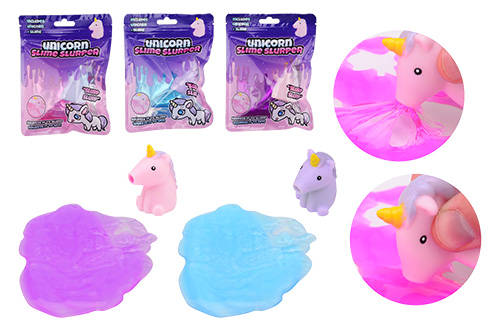 Eenhoorn slime slurpers 3 assorti