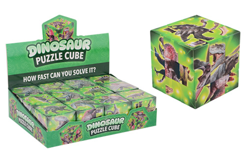 Dinosaurus puzzel kubus in display