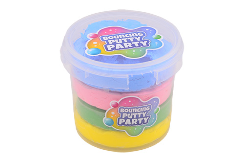 Jumbo regenboog bouncing putty emmer 400 gram