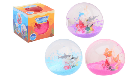 Zachte oceaanbol in doos 3 assorti