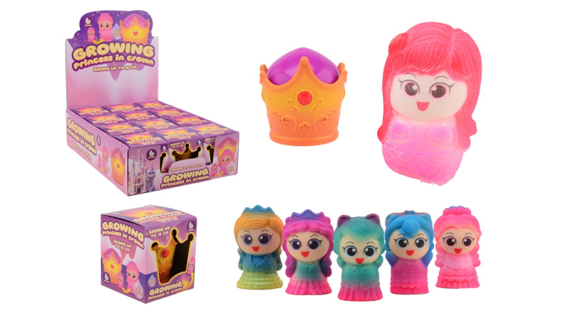 Groeiende princes in kroon in display