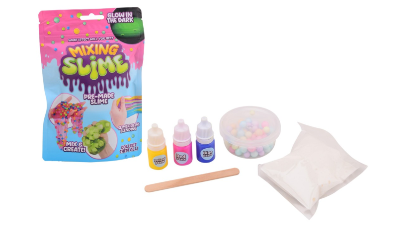Mix je eigen slime verrassing in foilbag - 12 assorti