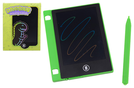 Regenboog dino teken tablet, pocket editie in display